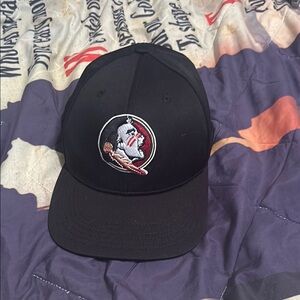 Black Baseball Cap with Embroidered Logo